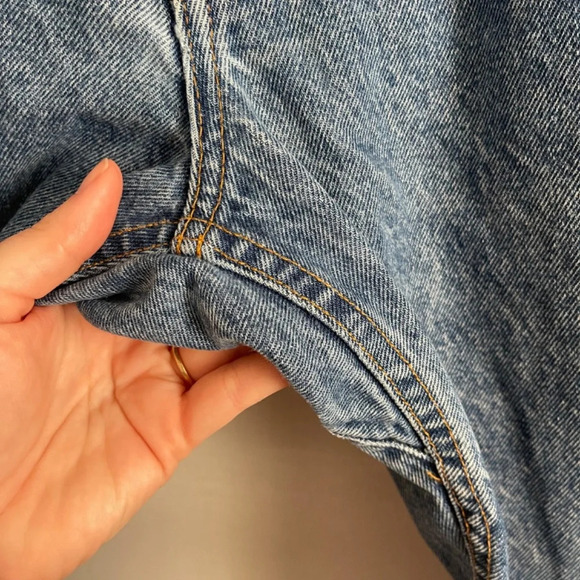 Diamond Gusset Mens Jeans Blue Denim Five Pocket USA Made 37x32 DMR 104A - Picture 8 of 15